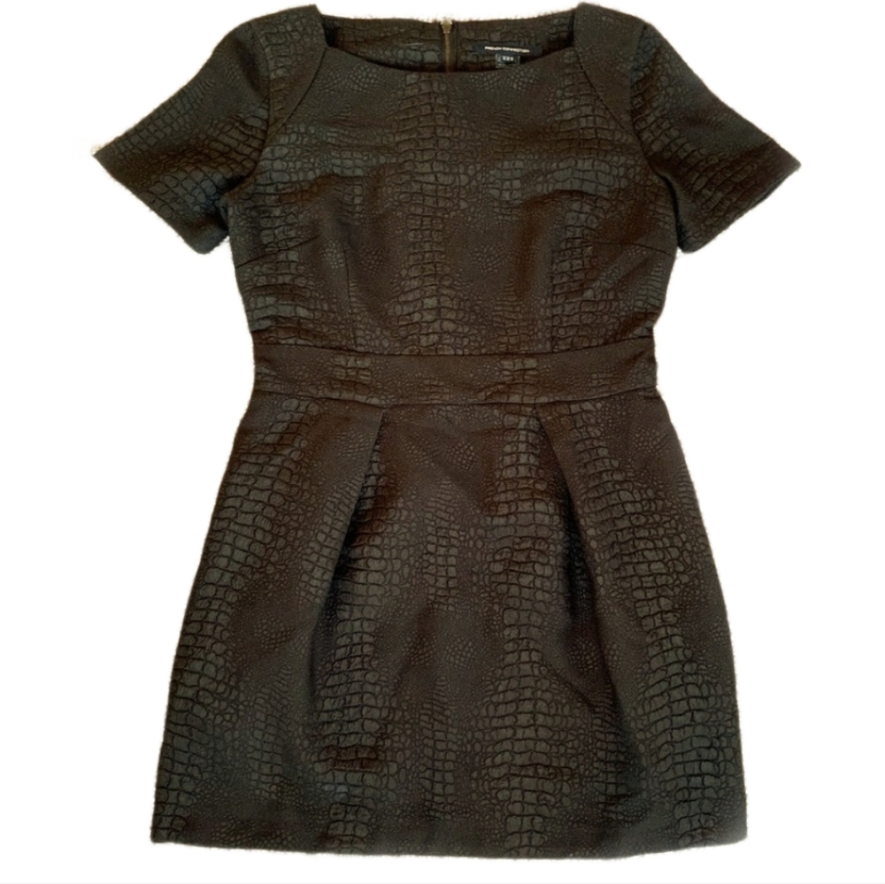 French Connection Short Sleeve Black Dress